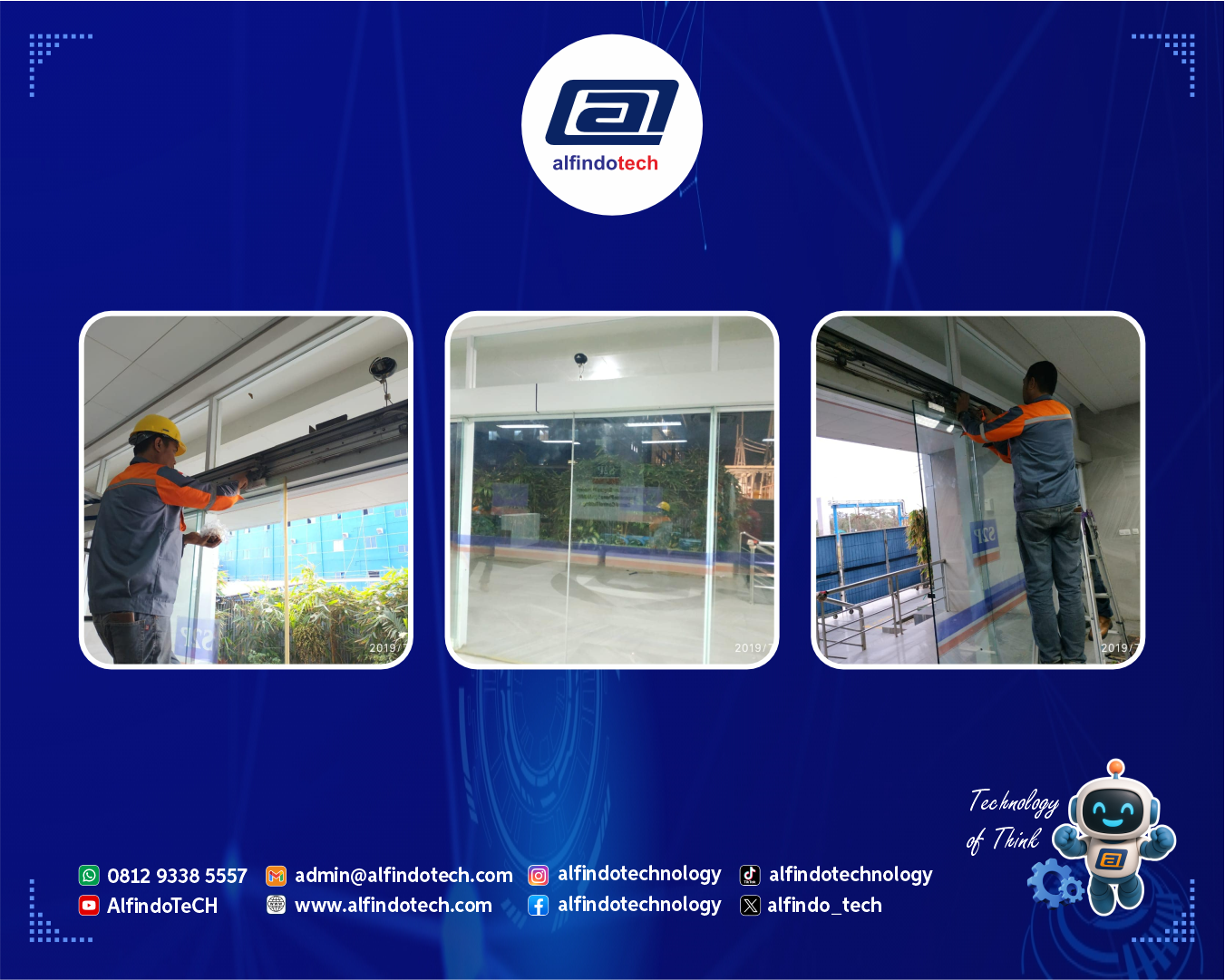 Pemasangan Automatic Sleeding Door