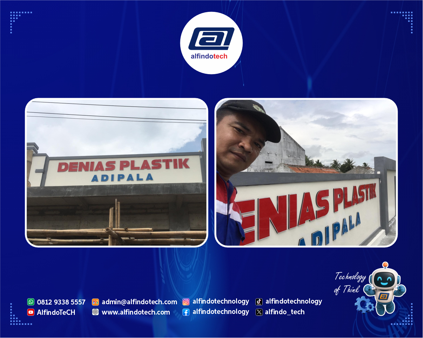 Huruf Timbul Acrylic Spon