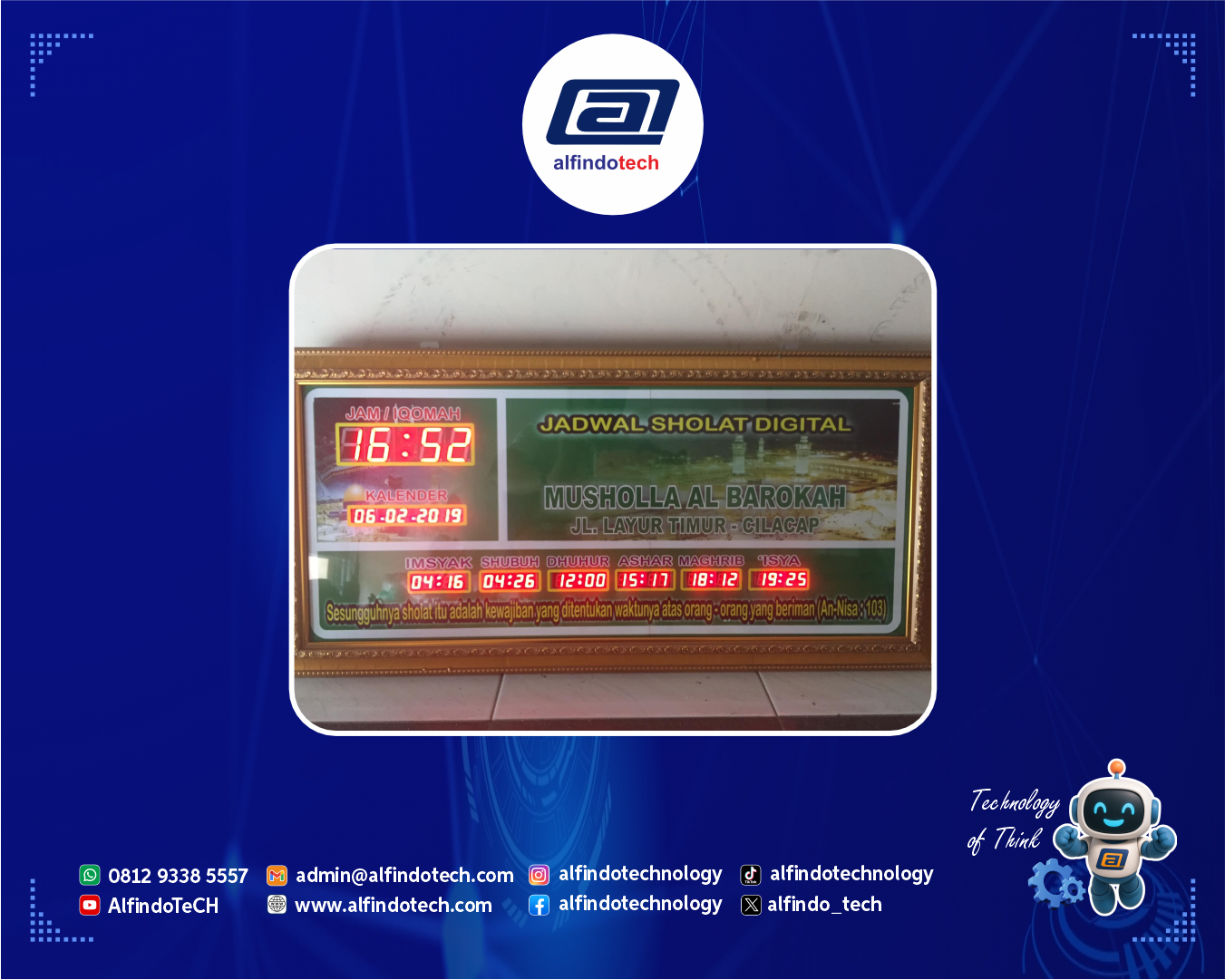 Running Text Jadwal Sholat